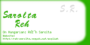 sarolta reh business card